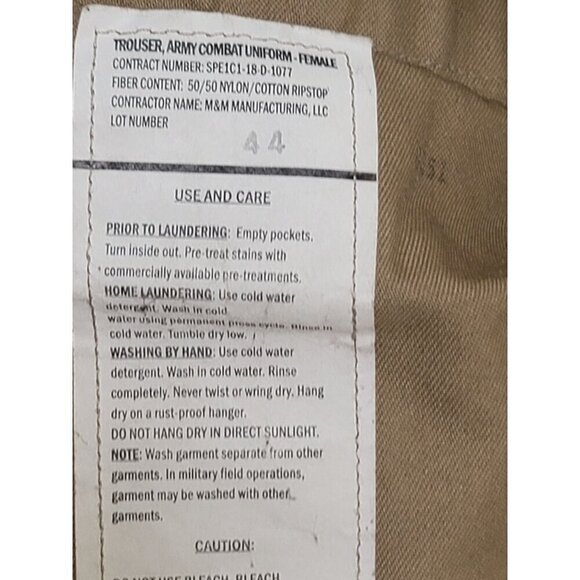 U.S Army Men's Combat Camo Tactical Cargo Pants Size 31-35 - Picture 13 of 15